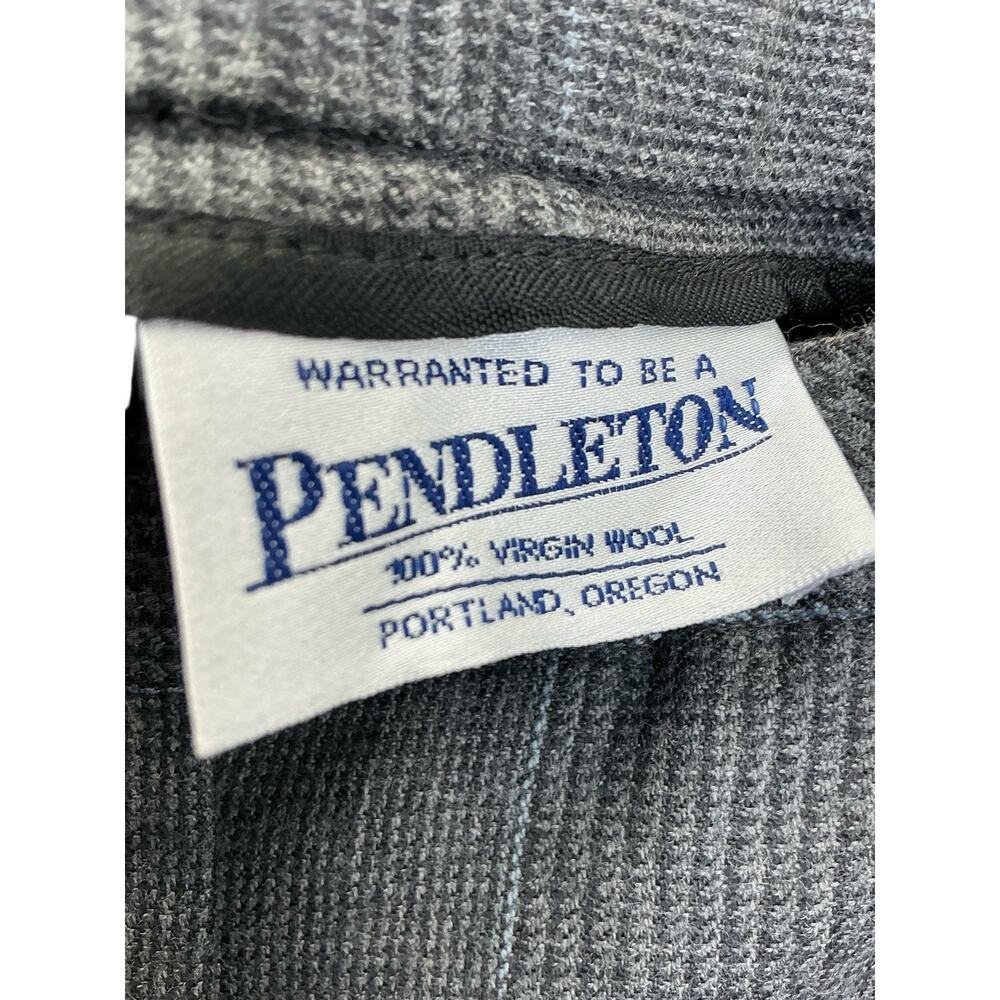 Pendleton 100% Virgin Wool Suit Pants Blazer USA Sz. Blazer 8 Pants-6 X31 Gray - Picture 8 of 16